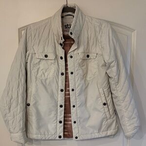 Stio Women's Cream Quilted Puffer Jacket